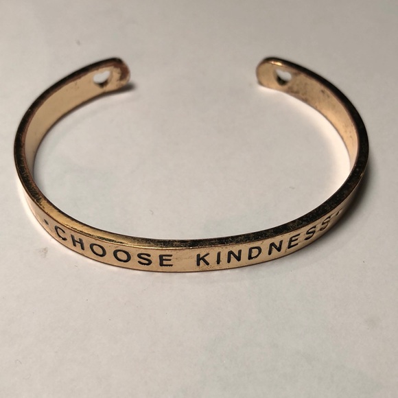 Choose Kindness Gold Colored Bracelet - Picture 1 of 4